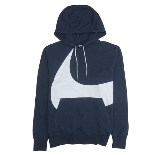 Nike Men's Blue Pullover Hoodie L Graphic Logo Sportswear