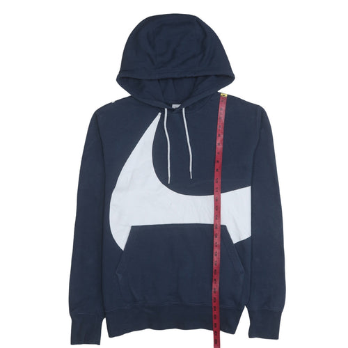 Nike Men's Blue Pullover Hoodie L Graphic Logo Sportswear