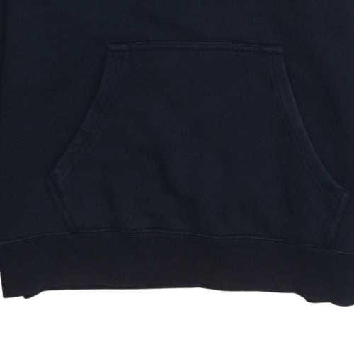 Champion Men’s Navy Pullover Hoodie Medium Fleece Logo Sweatshirt