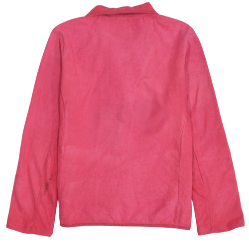 Adidas Womens Pink Fleece Full Zip Jacket Size M