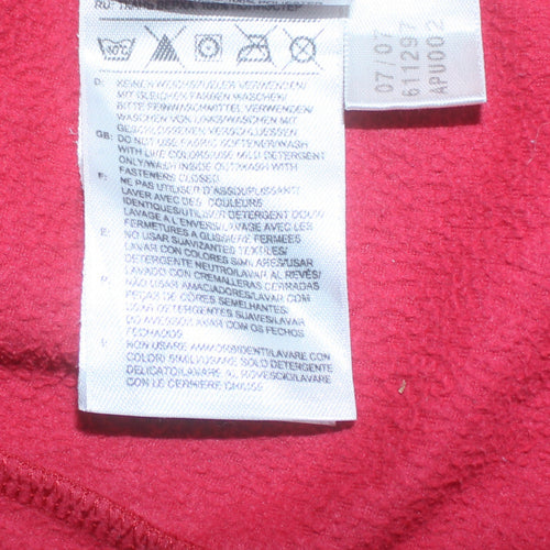 Adidas Womens Pink Fleece Full Zip Jacket Size M