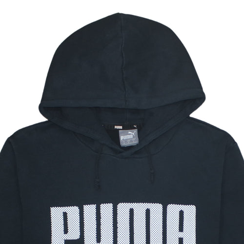 Puma Men's Black Pullover Hoodie Small Fleece Sportswear