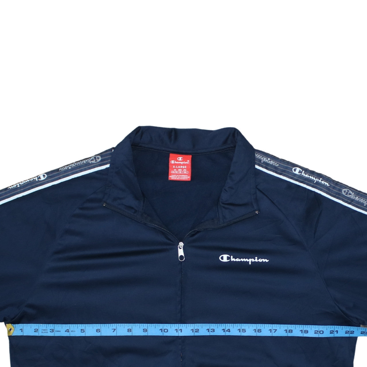 Champion Men's Blue XL Full Zip Track Jacket Sportswear