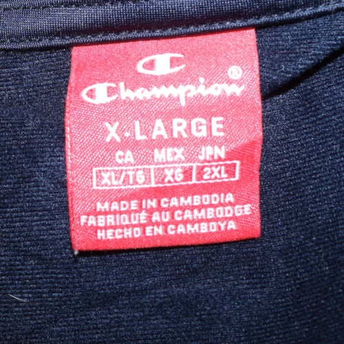 Champion Men's Blue XL Full Zip Track Jacket Sportswear