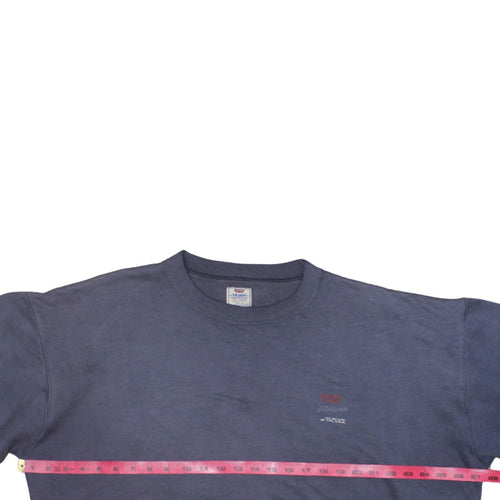 Levi's Men's Blue Crew Neck Fleece Sweatshirt Size L Vintage Pullover