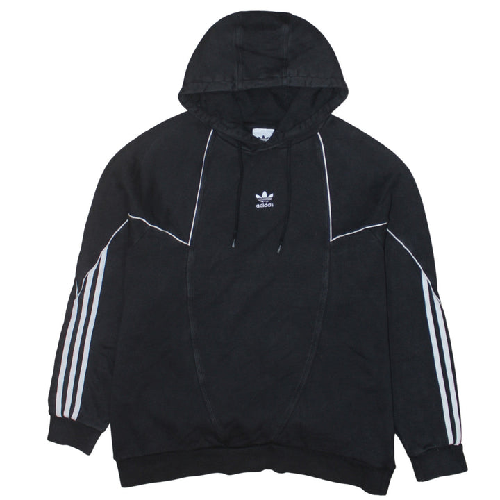 Adidas Mens Black Pullover Hoodie Size L Sportswear Fleece