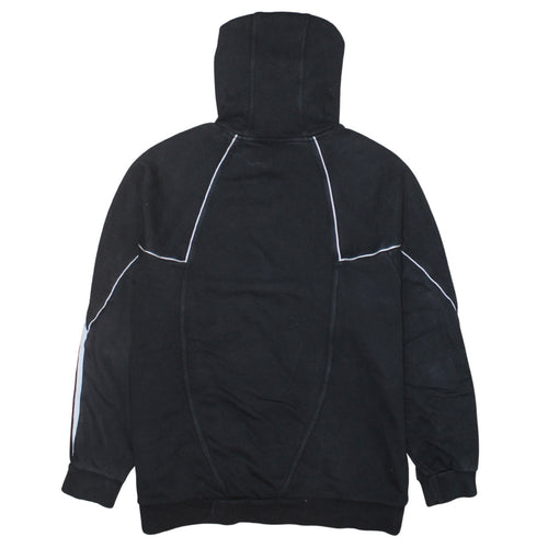 Adidas Mens Black Pullover Hoodie Size L Sportswear Fleece