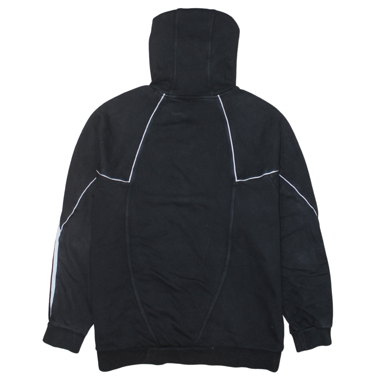 Adidas Mens Black Pullover Hoodie Size L Sportswear Fleece
