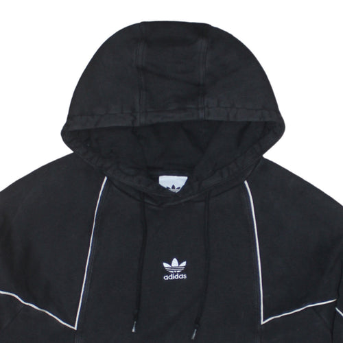 Adidas Mens Black Pullover Hoodie Size L Sportswear Fleece