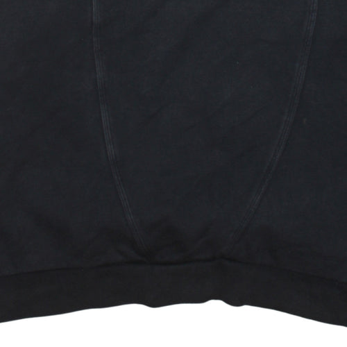 Adidas Mens Black Pullover Hoodie Size L Sportswear Fleece