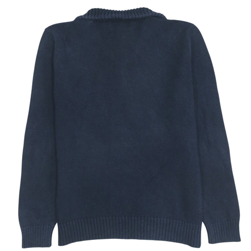 Polo Ralph Lauren Men’s Blue Cotton 1/2 Zip Jumper Size L