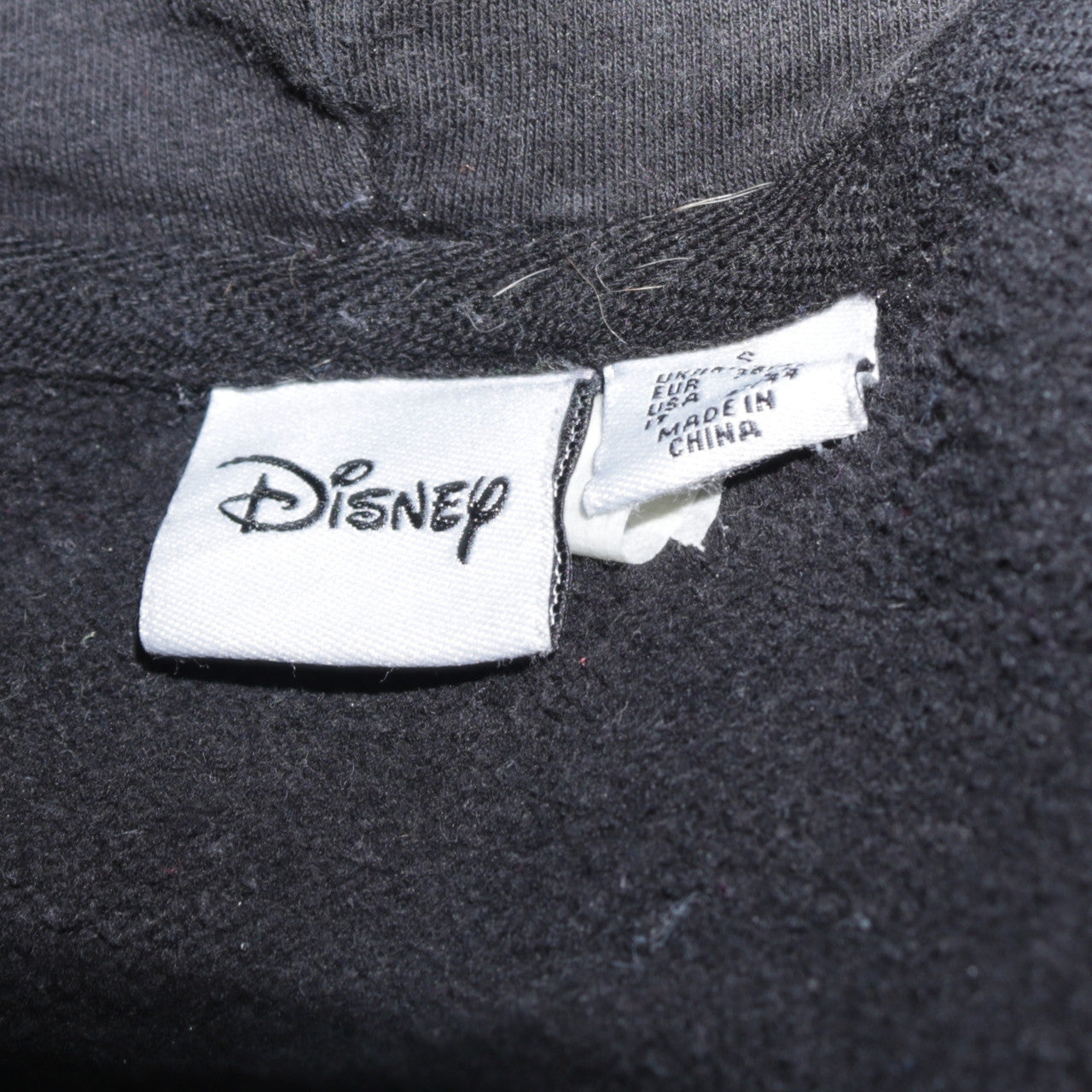 Disney Women's Black Mickey Mouse Pullover Hoodie Size M