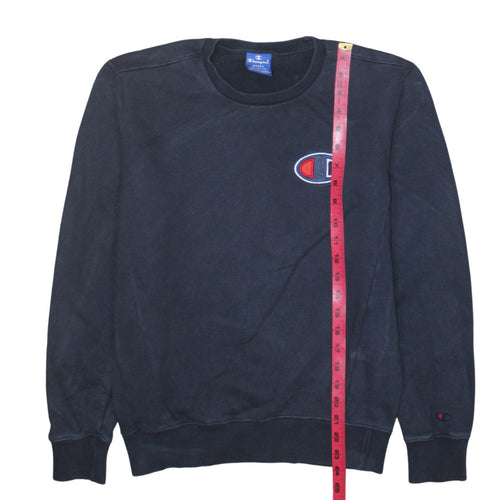 Champion Men's Black Small Crew Neck Pullover Sweatshirt