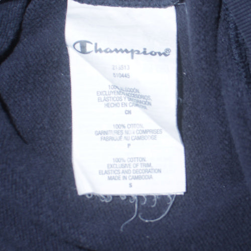 Champion Men's Black Small Crew Neck Pullover Sweatshirt