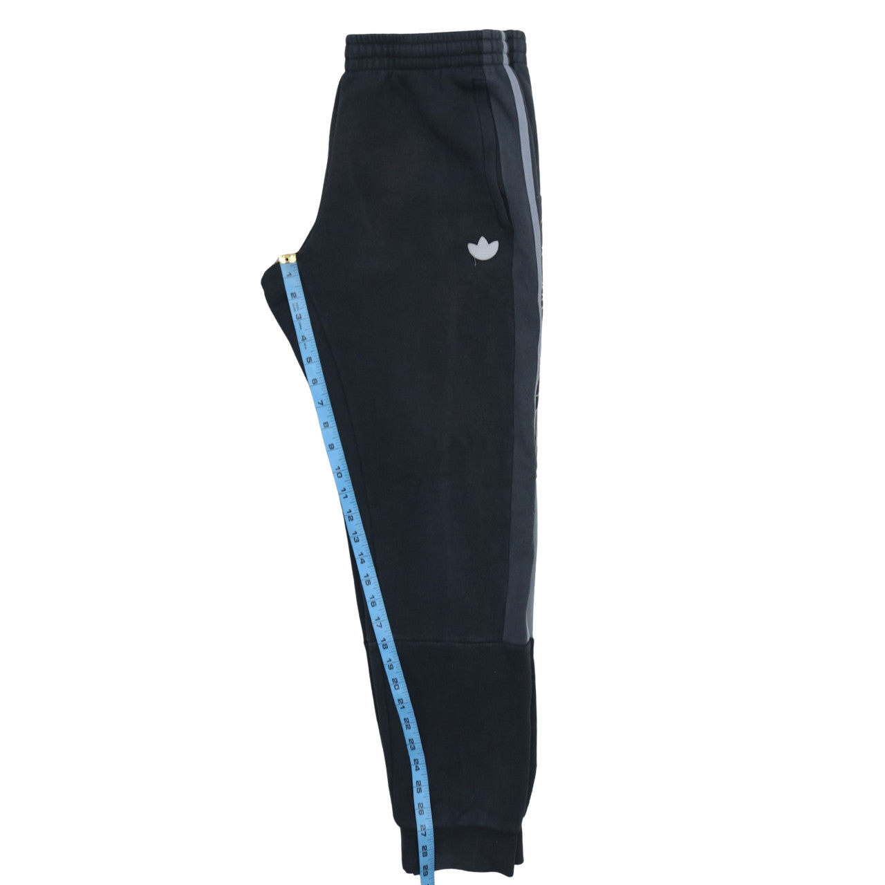 adidas Men's Black Jogger Trousers L Regular Fit Fleece Activewear
