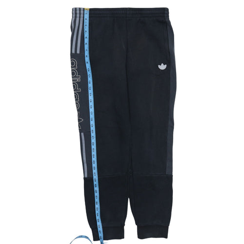 adidas Men's Black Jogger Trousers L Regular Fit Fleece Activewear