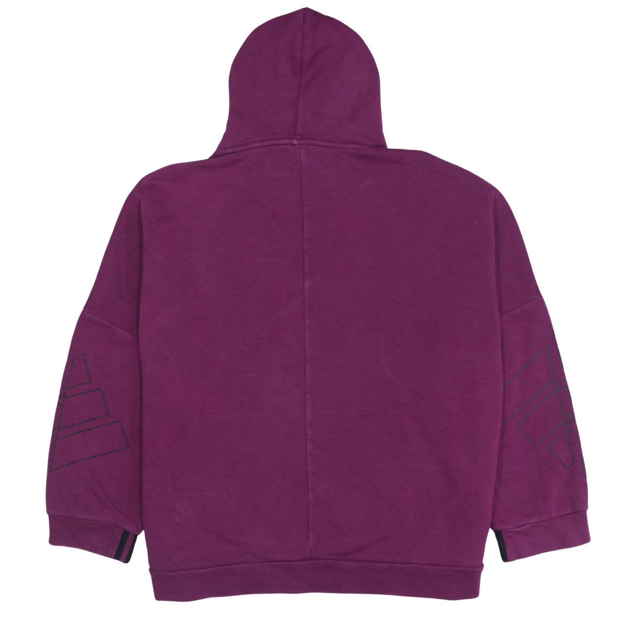 Adidas Women's Purple XL Pullover Hoodie with Logo Detail