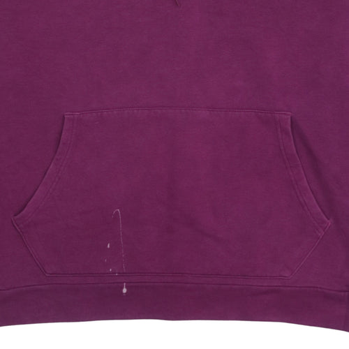 Adidas Women's Purple XL Pullover Hoodie with Logo Detail