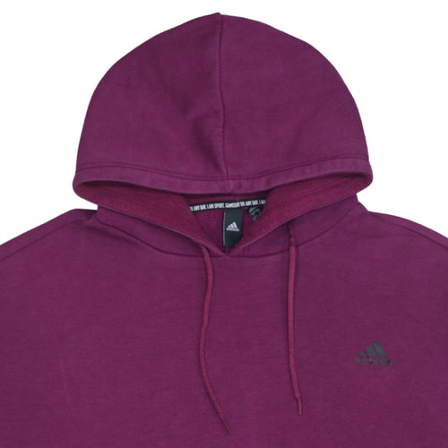 Adidas Women's Purple XL Pullover Hoodie with Logo Detail