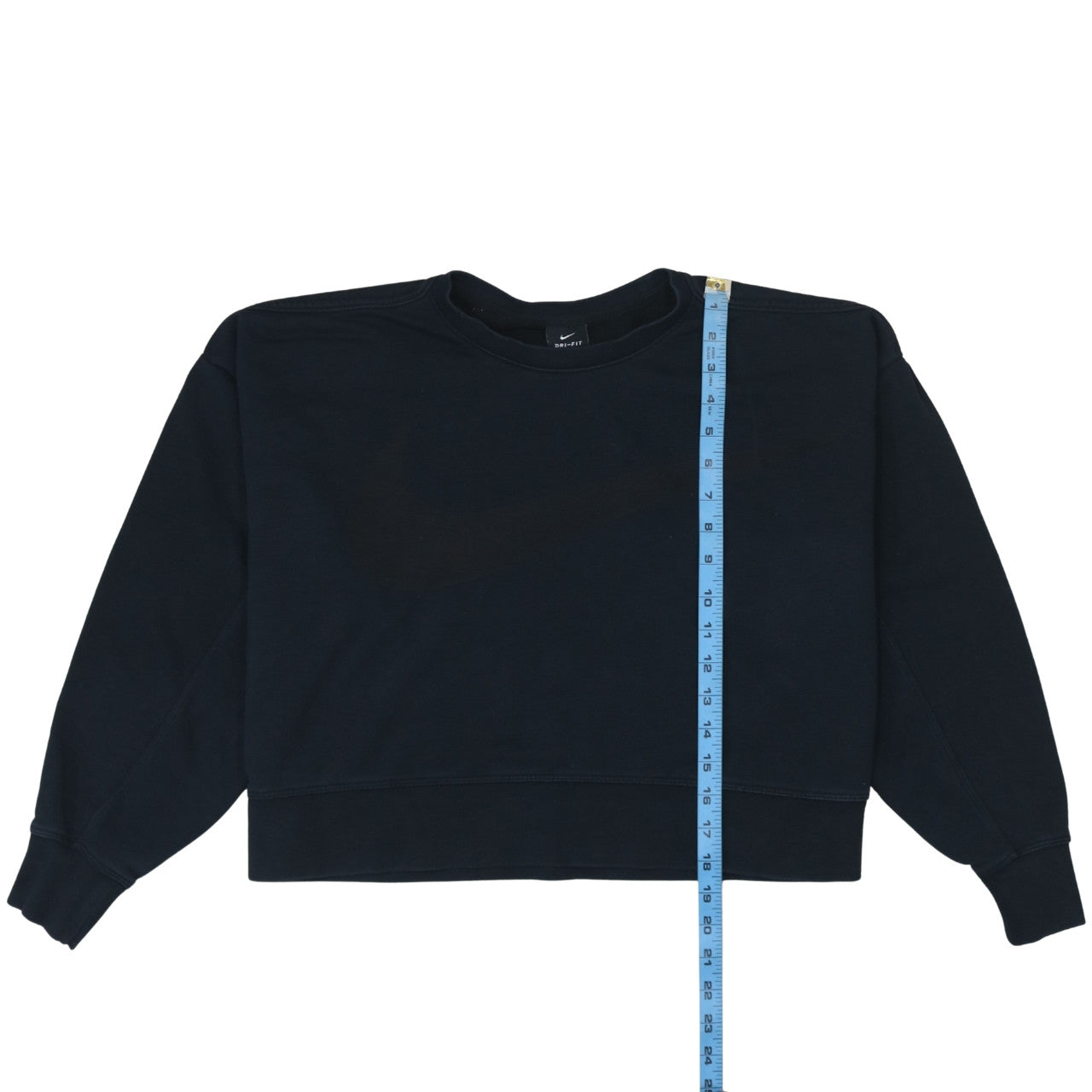 Nike Women Black Medium Dri-FIT Crew Neck Pullover Sweatshirt