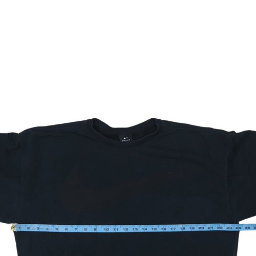 Nike Women Black Medium Dri-FIT Crew Neck Pullover Sweatshirt