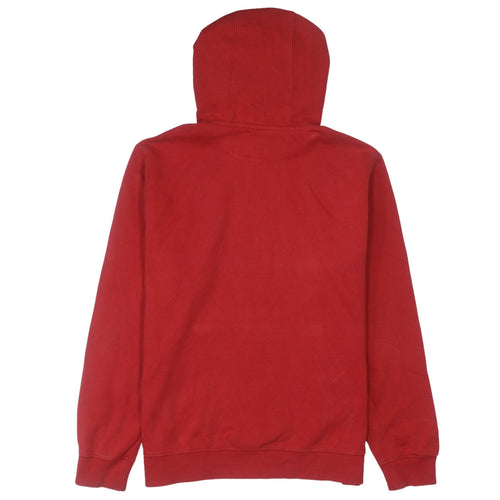 Nike Men’s Red Pullover Hoodie M Fleece Logo Sportswear