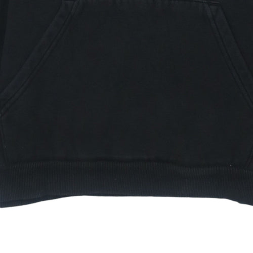 Puma Boys Black Pullover Hoodie 13-14 Years Classic Logo Fleece Sweatshirt