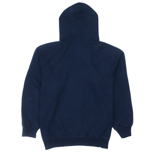 Champion Men's Blue Pullover Hoodie L Embroidered Logo