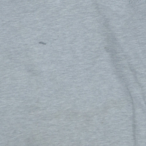 Adidas Men Grey XL Pullover Sweatshirt Crew Neck Sports Top