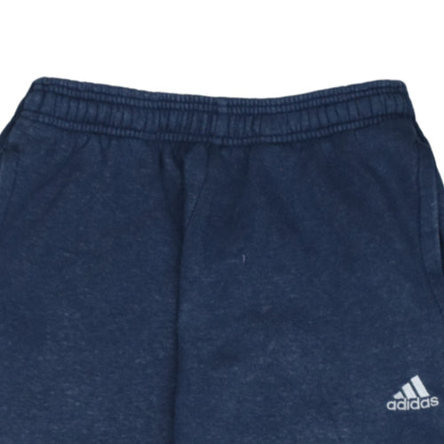 adidas Men's Blue Jogger Sweatpants M Regular Fit Fleece Activewear