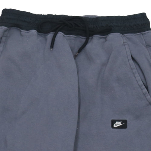 Nike Men Blue Jogger Sweatpants M Regular Fit Fleece Trousers