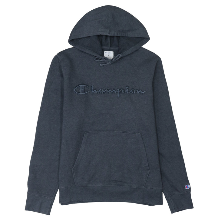 Champion Men's Blue Pullover Hoodie Size M Embroidered Logo
