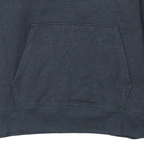 Champion Men's Blue Pullover Hoodie Size M Embroidered Logo