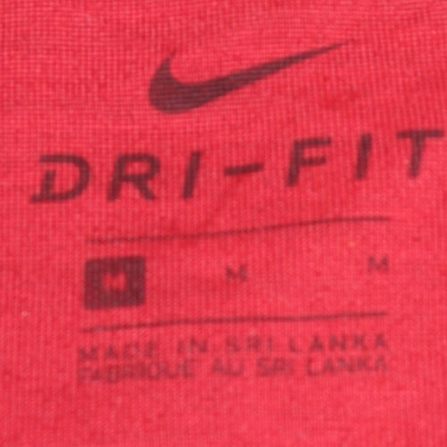 Nike Men's Red Dri-Fit Athletic T-Shirt Size M
