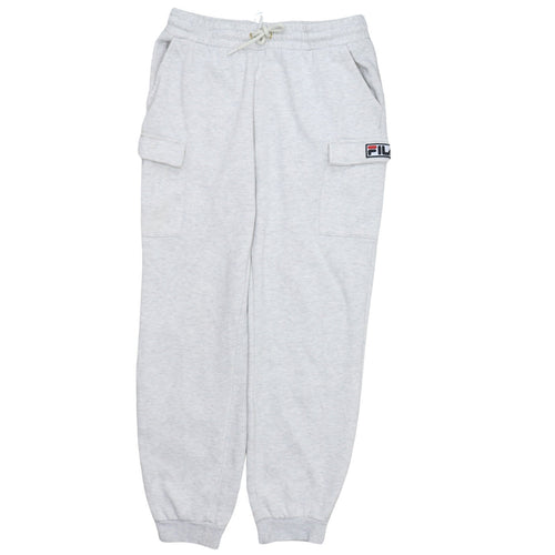 Fila Men's Grey Jogger Sweatpants M Regular Fit Fleece Trousers