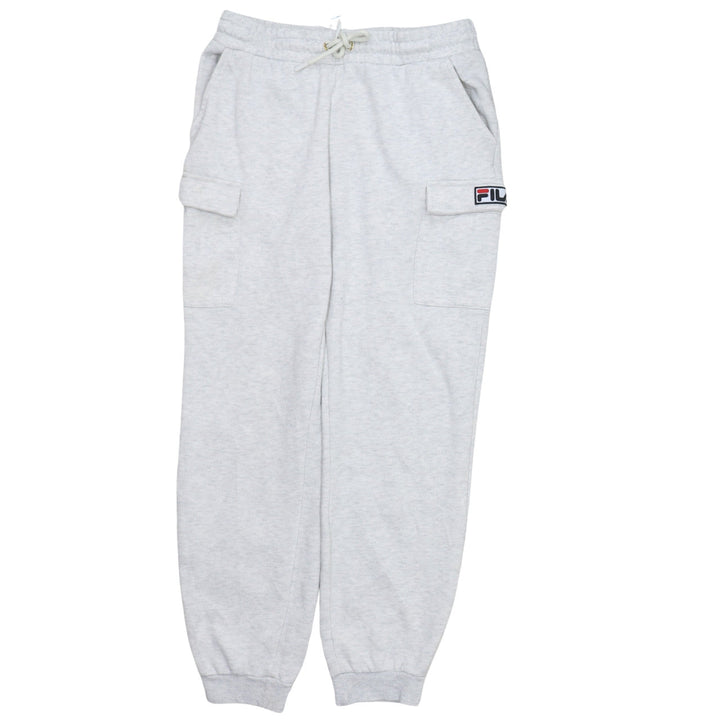 Fila Men's Grey Jogger Sweatpants M Regular Fit Fleece Trousers