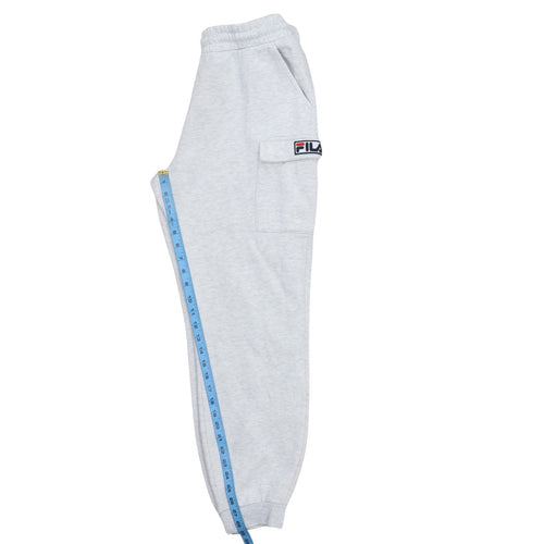 Fila Men's Grey Jogger Sweatpants M Regular Fit Fleece Trousers