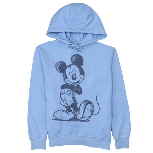Disney Primark Women Blue Pullover Hoodie 2XS Mickey Graphic