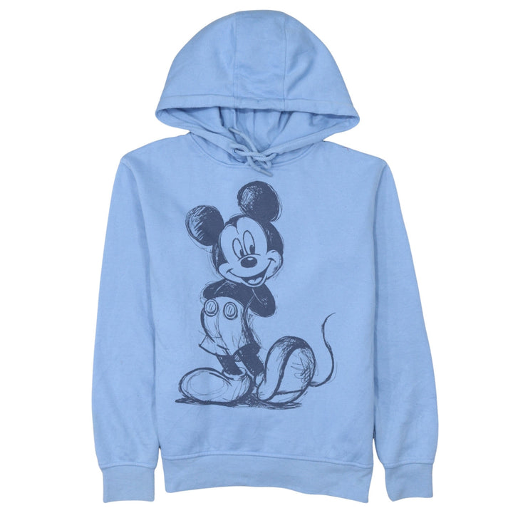 Disney Primark Women Blue Pullover Hoodie 2XS Mickey Graphic