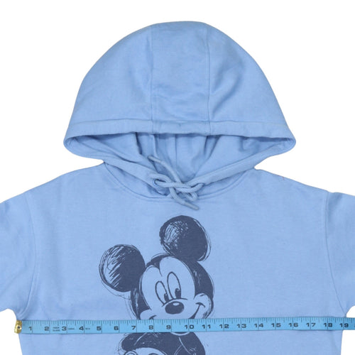 Disney Primark Women Blue Pullover Hoodie 2XS Mickey Graphic