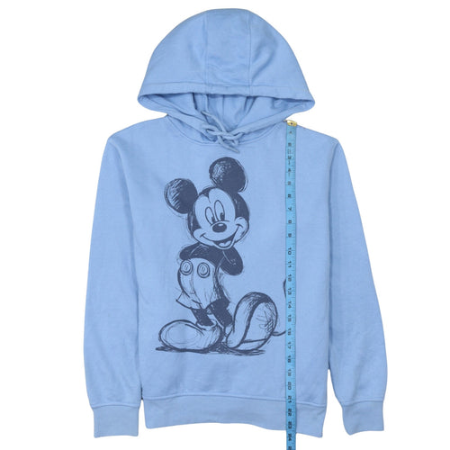 Disney Primark Women Blue Pullover Hoodie 2XS Mickey Graphic