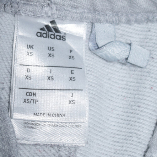 Adidas Men's Grey Jogger Sweatpants XS Tapered Fit Side Stripe