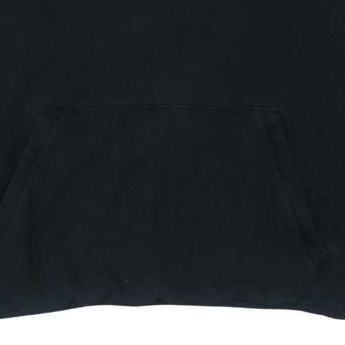 Puma Men's Black Small Pullover Hoodie with Logo and Pockets