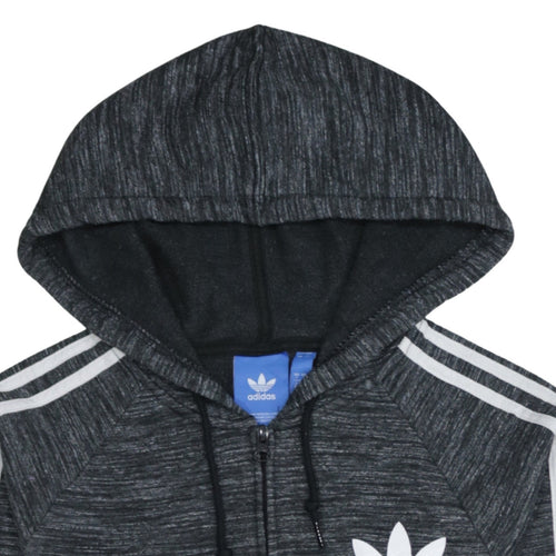 Adidas Men's Grey Full Zip Hoodie Size S Sportswear