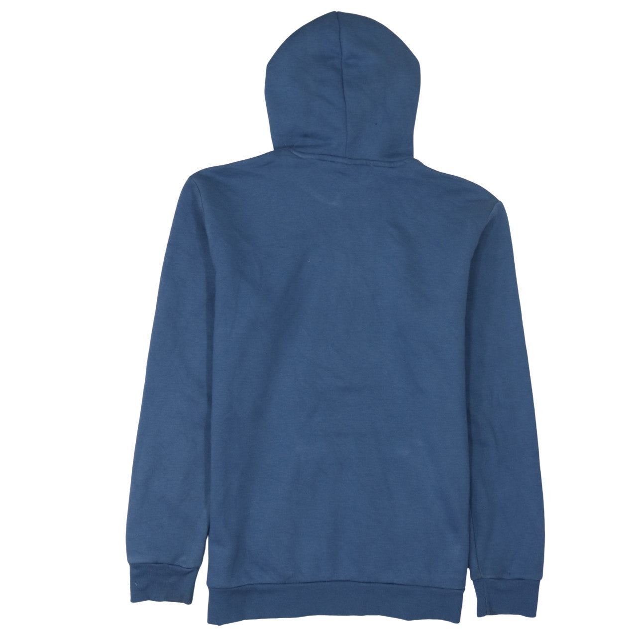 Adidas Mens Blue Pullover Hoodie Size M Logo Fleece Sweatshirt