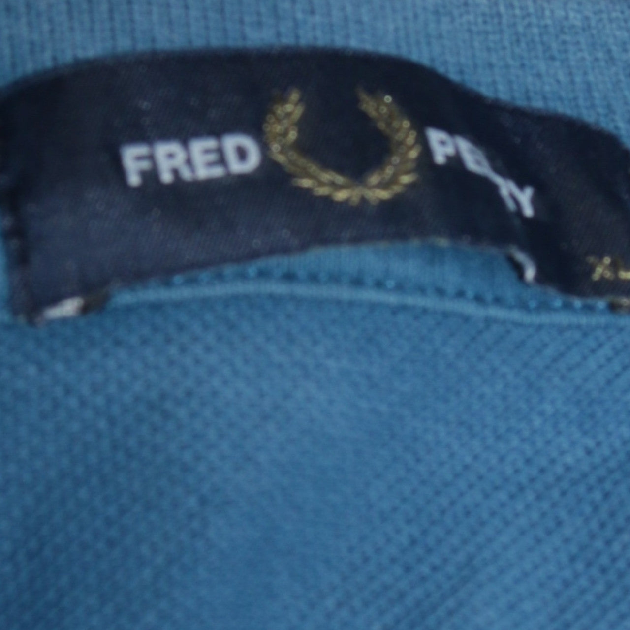 Fred Perry Men's Blue Slim Fit Polo Shirt Size M Short Sleeve