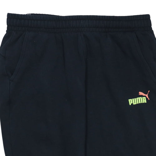 Puma Men's Black Jogger Trousers L Regular Fit Activewear