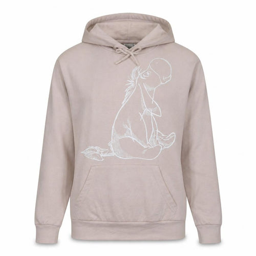 Disney Primark Women Beige Eeyore Pullover Hoodie XS Cotton