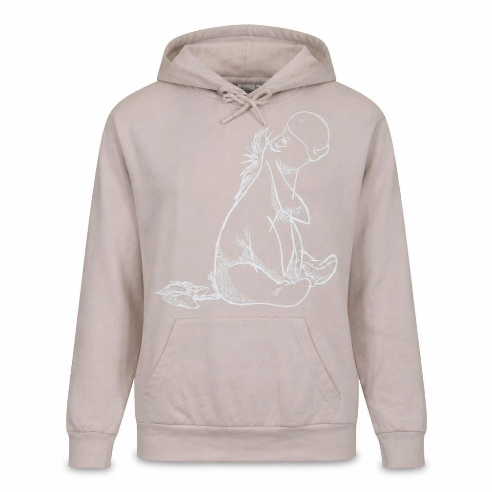 Disney Primark Women Beige Eeyore Pullover Hoodie XS Cotton