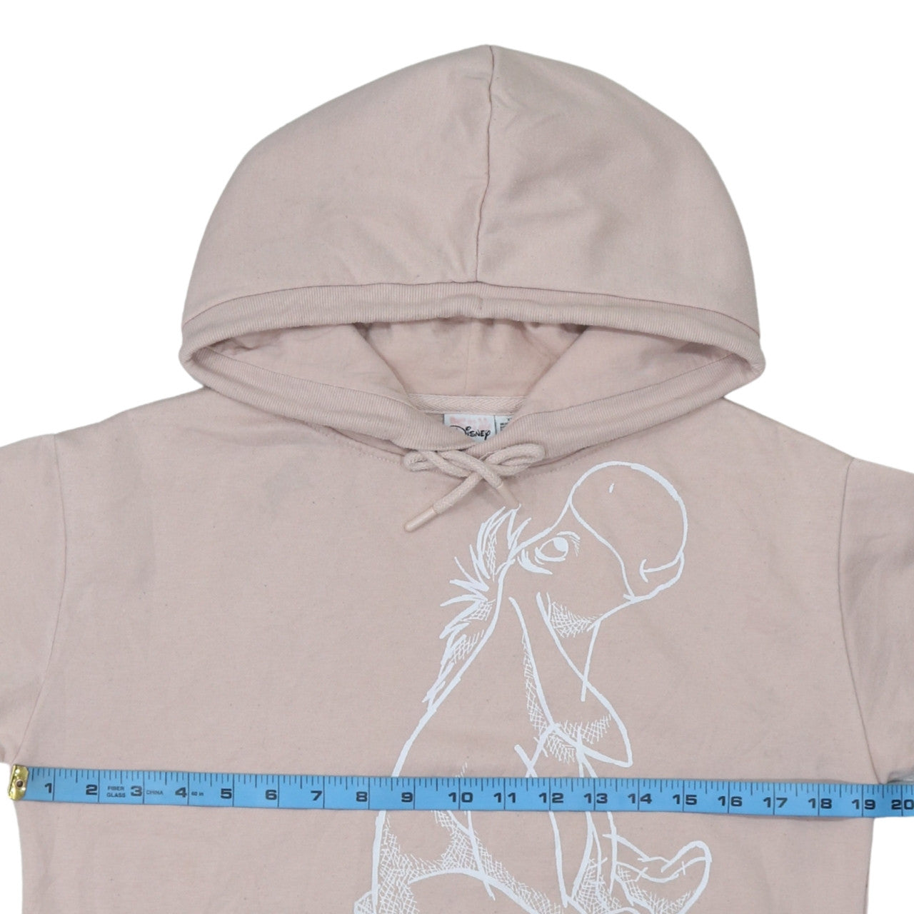 Disney Primark Women Beige Eeyore Pullover Hoodie XS Cotton